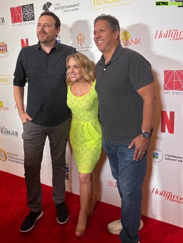 Kelly Stables - 2.6K Likes - Ashes to Ashes screening red carpet pics! I love my creative & fun friends! My neon dress was giving @camhuff vibes amiright @burbankfilmfest