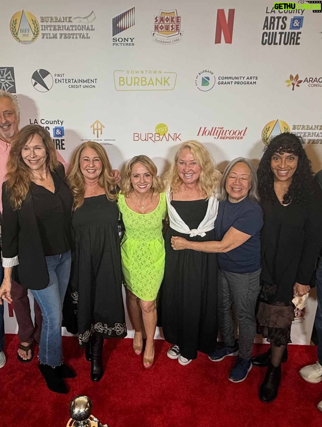 Kelly Stables - 2.6K Likes - Ashes to Ashes screening red carpet pics! I love my creative & fun friends! My neon dress was giving @camhuff vibes amiright @burbankfilmfest
