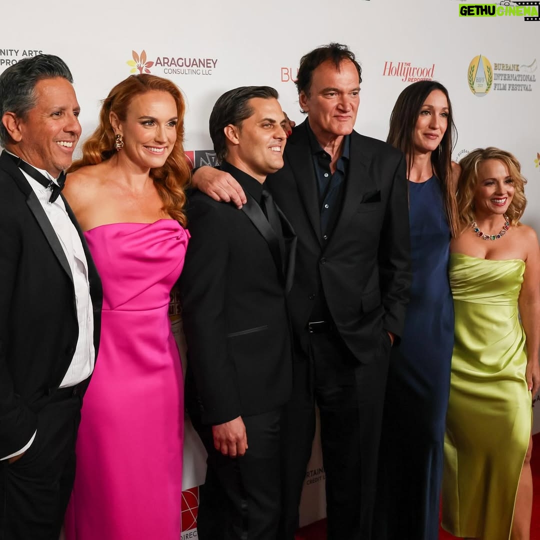Kelly Stables - 2.5K Likes - Good times celebrating the amazing #QuentinTarantino w friends at the @burbankfilmfest 
I was honored to host the Awards ceremony again this year & oh what fun we had! @selahvictor @tonymuscio @awardschatter 📸 @kevinbootphotography