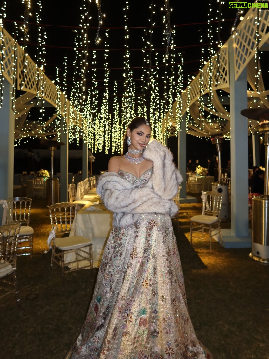 Khushi Hegde - 44.3K Likes - no words I have would suffice for this day🪬

Outfit: @aisharaoofficial 
Jewelry: @amarisjewelsofficial 
Makeup & Hair: @shradhaluthra