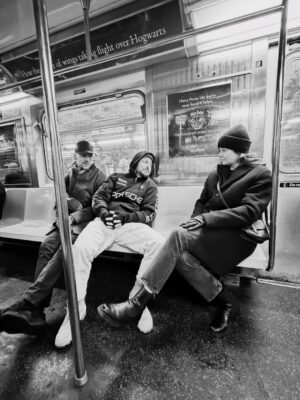 Kimberley Sustad Instagram - In it together 🚇🍕