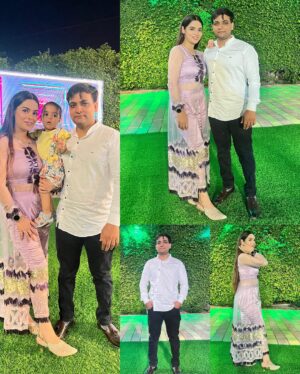 Komal Gugnani Instagram - Meri Duniya🌍🧿❣️
@mk_monusingh @inaya_doll1
#family #familygoals #happyfamily #goals #komalgugnani #mksingh #inayadoll