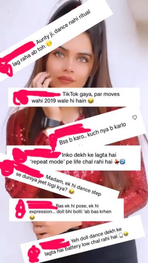 Komal Gugnani Instagram - Woh keh rahe the ‘over acting’…
ab wahi keh rahe hain ‘wah kya acting!’ 😉
Mera style, mera scene — Papi Gudiya on screen 👻💃”
#PapiGudiya #DivyaPrem #TVRole #FromReelToReal #DreamComeTrue #NegativeToPositive #ActingJourney #DollDanceStyle #IndianTelevision #ReelQueen #SuccessStory #MainCharacterEnergy #TVActress #ReelMagic #komalgugnani #barbiedoll