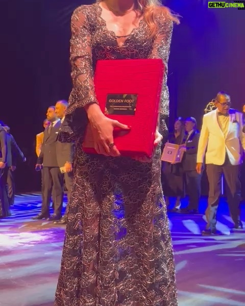 Kosovare Asllani - 35K Likes - One of those special nights ✨ 

Very proud and honored to write history by receiving the very first Golden foot award for a women’s player.

The special part with this award is that the winner leaves a permanent mould of their footprints on "The Champions Promenade", on the seafront of the Principality of Monaco. 👣 

Thank you to Monaco, Prince Albert, President Antonio and the entire organization. 

This award represent women’s football and how far it’s come but the best part is, we are just getting started. ♥️