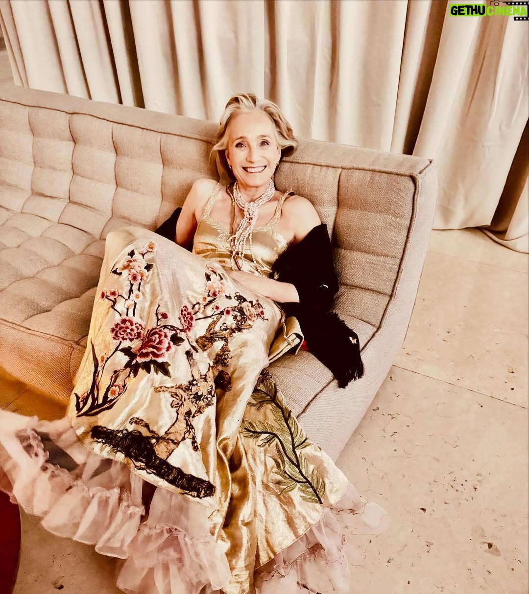 Kristin Scott Thomas - 46.9K Likes - Me very happy at the British Museum on Saturday night snapped by my darling friend @jasperconran My much admired dress came from @onevintagedesigns and my pink pearls from @londonpearlgirl  hair and makeup DIY  That was a fun evening but there were so many lovely friends I failed to talk to… can we have another go?