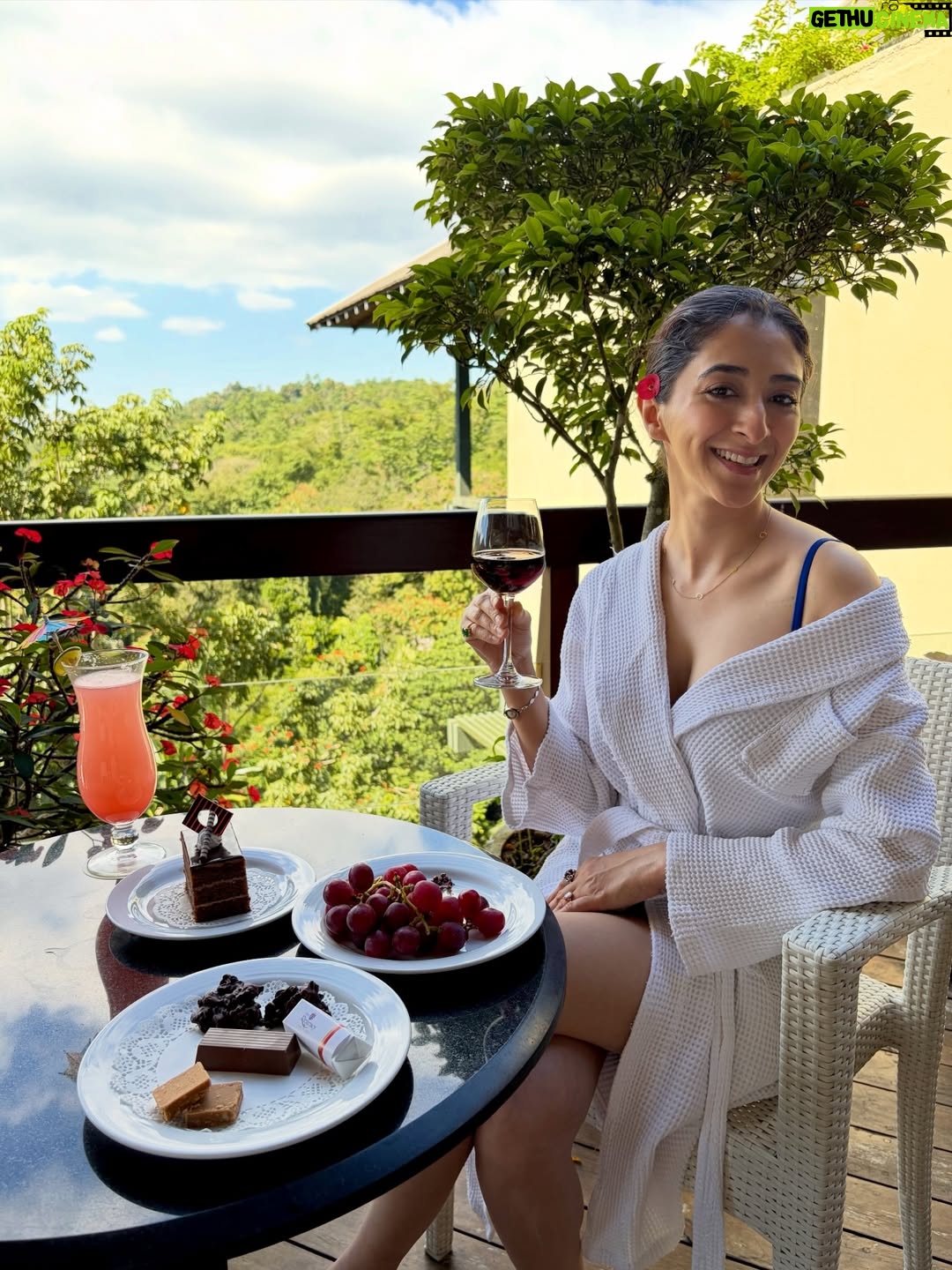 Kritika Avasthi - 2.4K Likes - Who said you can’t mix business with bubbles? 😉🛁
Wine in hand, chocolate on standby, breakfast on point, team by my side 🍷🍫🍳
Work hard, bathe harder under the Lankan sky ✨
Location @earls.regency
