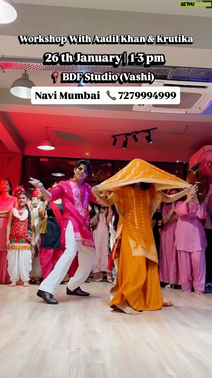 Krutika Solanki - 516 Likes - Navi Mumbai, get ready to Dance with your favourite @aadilkhann & @krutikasolankii 🕺💃

📅 Date: 26th January (Monday)
🎵 Music : Boyfriend 
⏰ Time: 1:00 PM – 3:00 PM
📍 Venue: Bhavika’s Dance & Fitness Studio, Vashi

💸 Fees:
• First 15 spots: ₹950
• Next: ₹1000
• On the Spot (OTS): ₹1200

📞 To Register: 7279994999
📩 DM to confirm your spot
⚠️ Limited spots only!