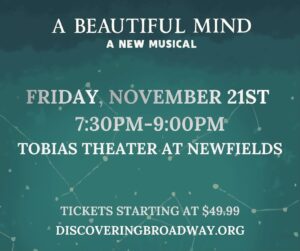 Krysta Rodriguez Instagram - Announcing Derek Klena (Jagged Little Pill) and Krysta Rodriguez (Into the Woods) to headline the first-ever musical concert premiere of “A Beautiful Mind.” Two powerhouse performers. One unforgettable night. Tickets available now at discoveringbroadway.org