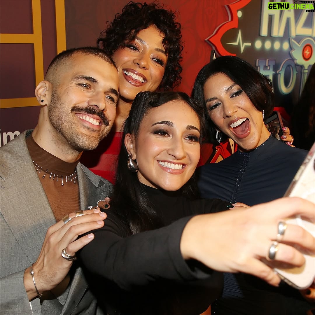 Krystina Alabado - 4.1K Likes - Hazbin Hotel Season 2 Premiere 💫 

Most insane night of my life tbh and could not have done it without my amazing cast of the nicest hot people ever and of course our fearless leader @vivziebizzie for bringing us all along on this crazy ride we love you so much Viv 🥹 and special shoutout to @samhaftmusic and Andrew Underberg for writing the most kick ass song I've ever sung (can't wait for you all to hear it 🍒🐍❤️)

Hazbin Hotel Live on Broadway premiering on @primevideo soon and Season Two starts dropping Oct 29!!!! 

Red Carpet Styling by the amazing @juliannaalabado in this killer @normakamali set thank you so much!
Hair @coreytuttlehair 
Makeup @miavm 
Party Nails @natsume_artz_ 

Slides 6 and 8 Photos by Bruce Glikas @bruglikas 🫶🏽