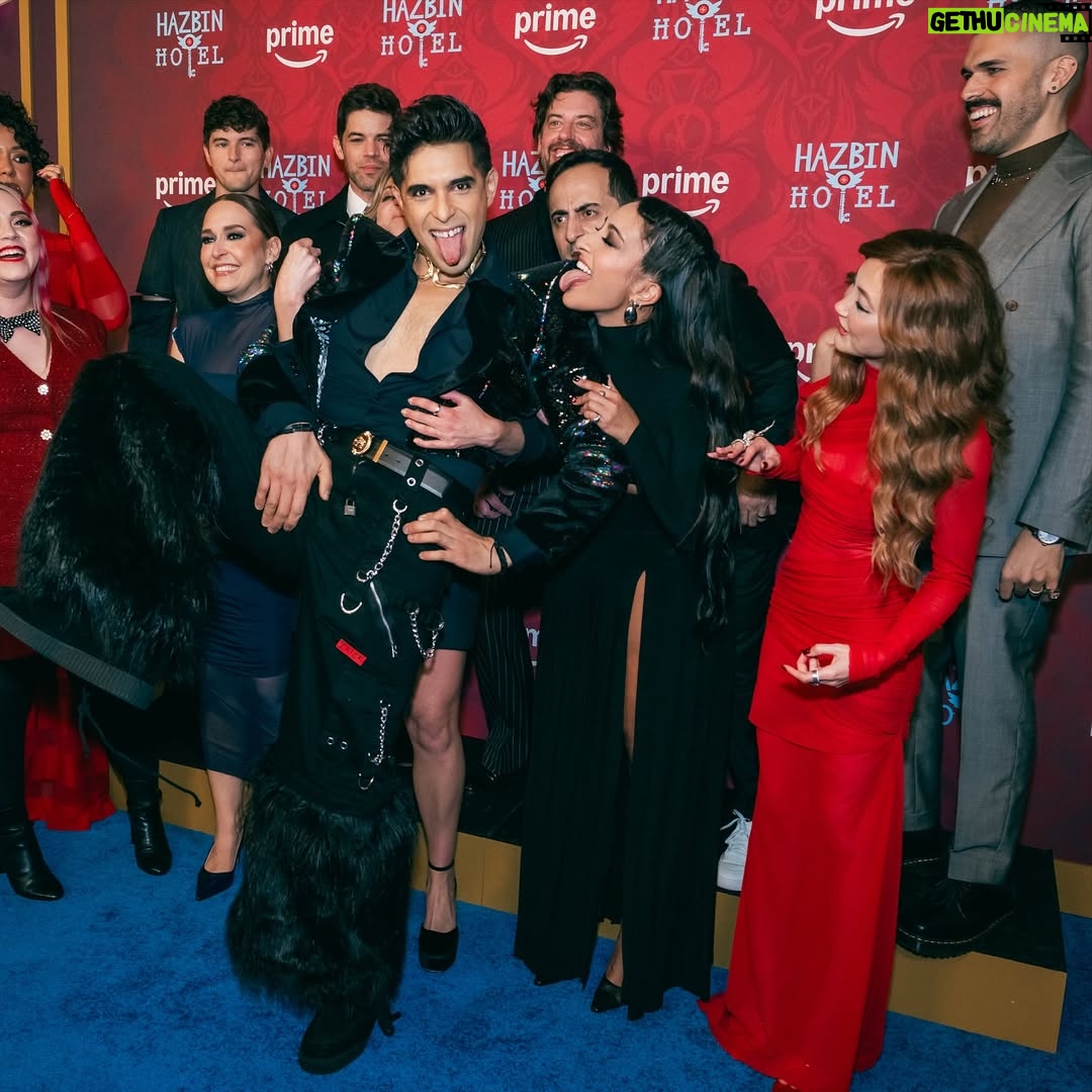Krystina Alabado - 4.1K Likes - Hazbin Hotel Season 2 Premiere 💫 

Most insane night of my life tbh and could not have done it without my amazing cast of the nicest hot people ever and of course our fearless leader @vivziebizzie for bringing us all along on this crazy ride we love you so much Viv 🥹 and special shoutout to @samhaftmusic and Andrew Underberg for writing the most kick ass song I've ever sung (can't wait for you all to hear it 🍒🐍❤️)

Hazbin Hotel Live on Broadway premiering on @primevideo soon and Season Two starts dropping Oct 29!!!! 

Red Carpet Styling by the amazing @juliannaalabado in this killer @normakamali set thank you so much!
Hair @coreytuttlehair 
Makeup @miavm 
Party Nails @natsume_artz_ 

Slides 6 and 8 Photos by Bruce Glikas @bruglikas 🫶🏽
