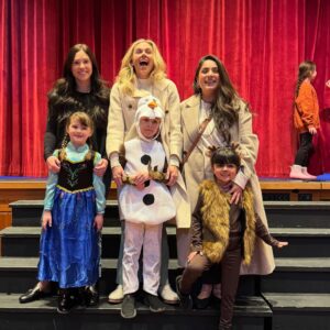 Laura Bell Bundy Instagram - Huck was ‘Olaf’ in Frozen last night, and I got to be there! Another silver lining of not doing 8 shows a week.  Lanna was Anna and Sophie was Sven.  I love this little theater trio who all met at 3 years old in nursery school.  And I’m so grateful for these Mama’s @nmdsart & @briannesonja for getting Huck to and from @anniesplayhouse this fall while I had shows in the city.  It really takes a village. #hucklife #momcrew #gratitude @haytown_nursery_school