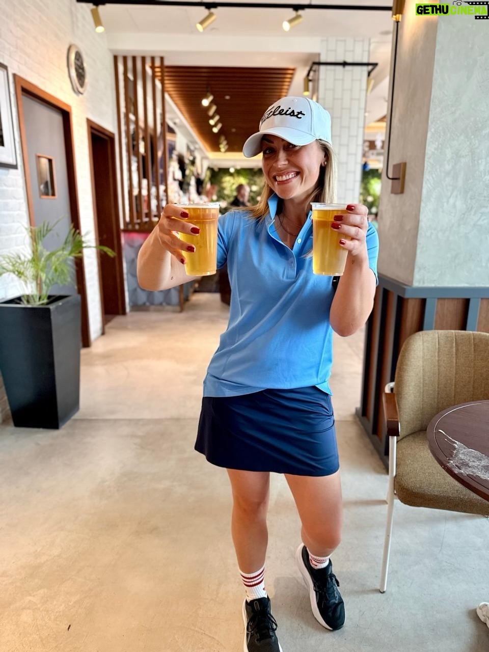 Laura McGoldrick - 2.1K Likes - ILT20 Season 4 ✅✈️
Always the best time with the best crew 🖤
P.S Doully and I came second in the golf day, I take care of hydration, he plays the better golf = teamwork 💁🏼‍♀️😂
