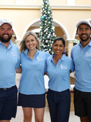Laura McGoldrick Instagram - ILT20 Season 4 ✅✈️
Always the best time with the best crew 🖤
P.S Doully and I came second in the golf day, I take care of hydration, he plays the better golf = teamwork 💁🏼‍♀️😂