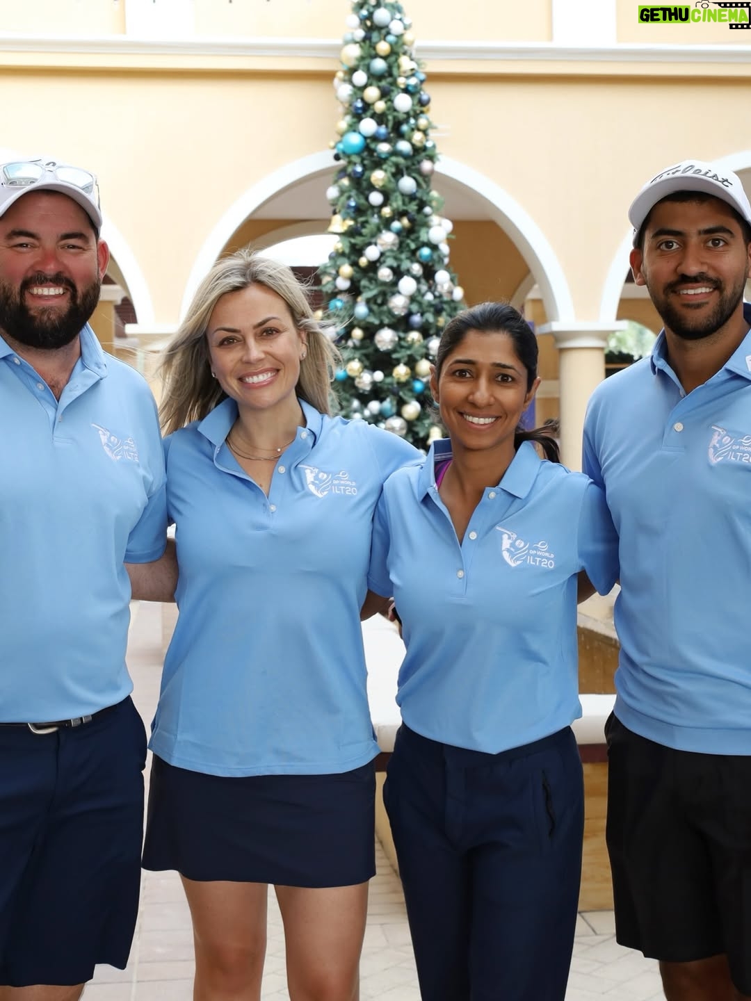 Laura McGoldrick - 2.1K Likes - ILT20 Season 4 ✅✈️
Always the best time with the best crew 🖤
P.S Doully and I came second in the golf day, I take care of hydration, he plays the better golf = teamwork 💁🏼‍♀️😂