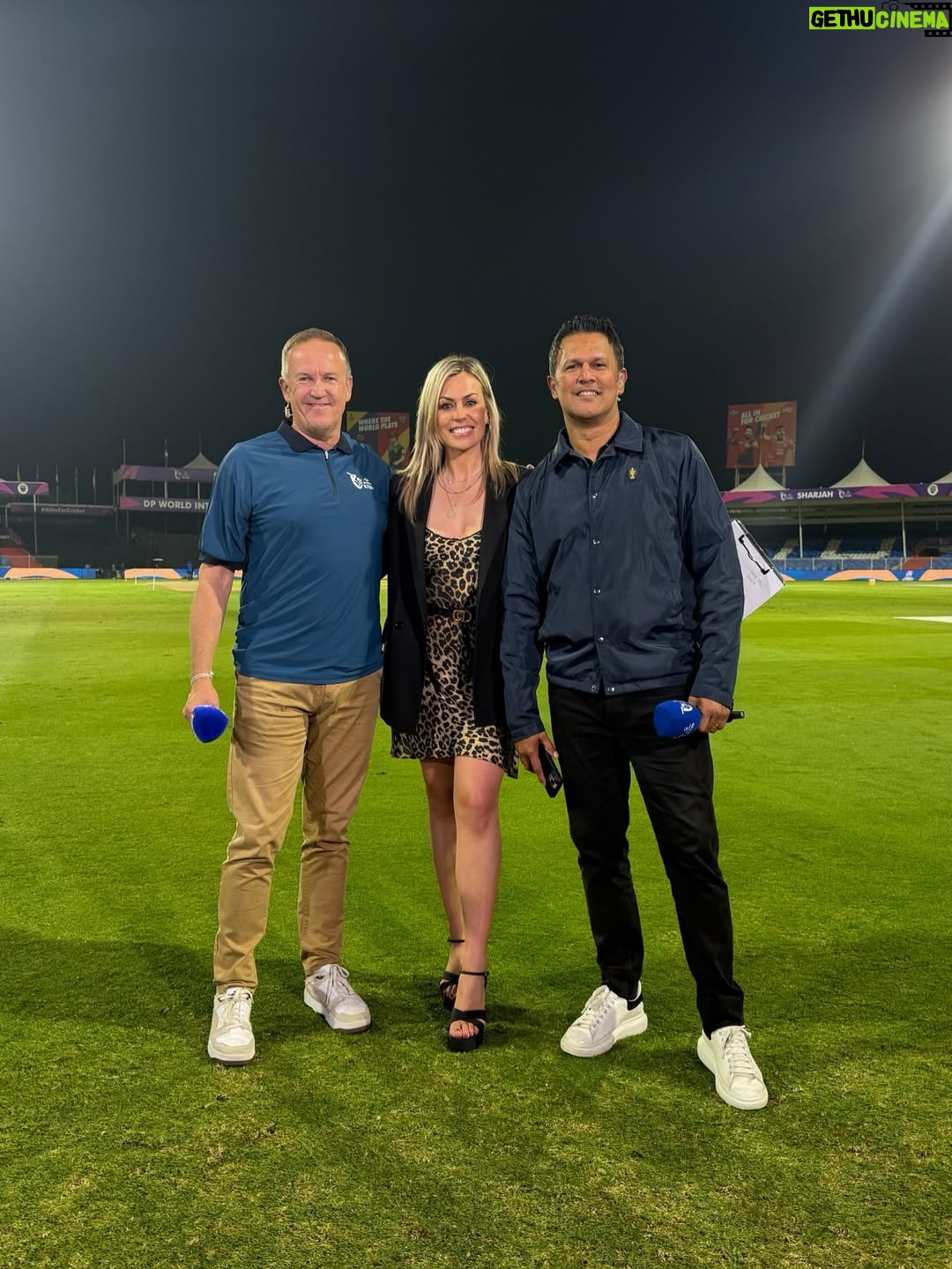 Laura McGoldrick - 2.1K Likes - ILT20 Season 4 ✅✈️
Always the best time with the best crew 🖤
P.S Doully and I came second in the golf day, I take care of hydration, he plays the better golf = teamwork 💁🏼‍♀️😂