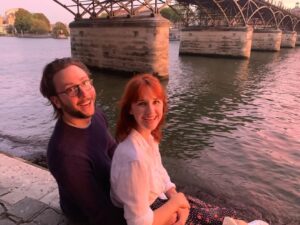 Laura Spencer Instagram - You can’t really see a lot of Paris in this photo but you sure can see how happy this honeymoon has been 💕