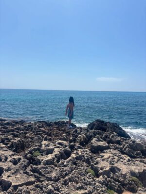 Leila Khan Instagram - There’s nothing cool about the way I jumped but I’m terrified of heights and facing your fears is for the coolest of kids 

Side notes: 
• travel chess is the best purchase I’ve made all year 
• Spain is awesome 
• fish look like aliens