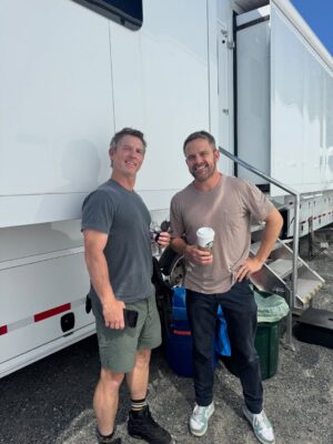 Leven Rambin Instagram - that time I realized @shawnyhats and my husband  need to play brothers in a film (just have to turn Dawson into an actor first) 🤪
Are you happy Audrey was cleared of charges?? @firecountrycbs