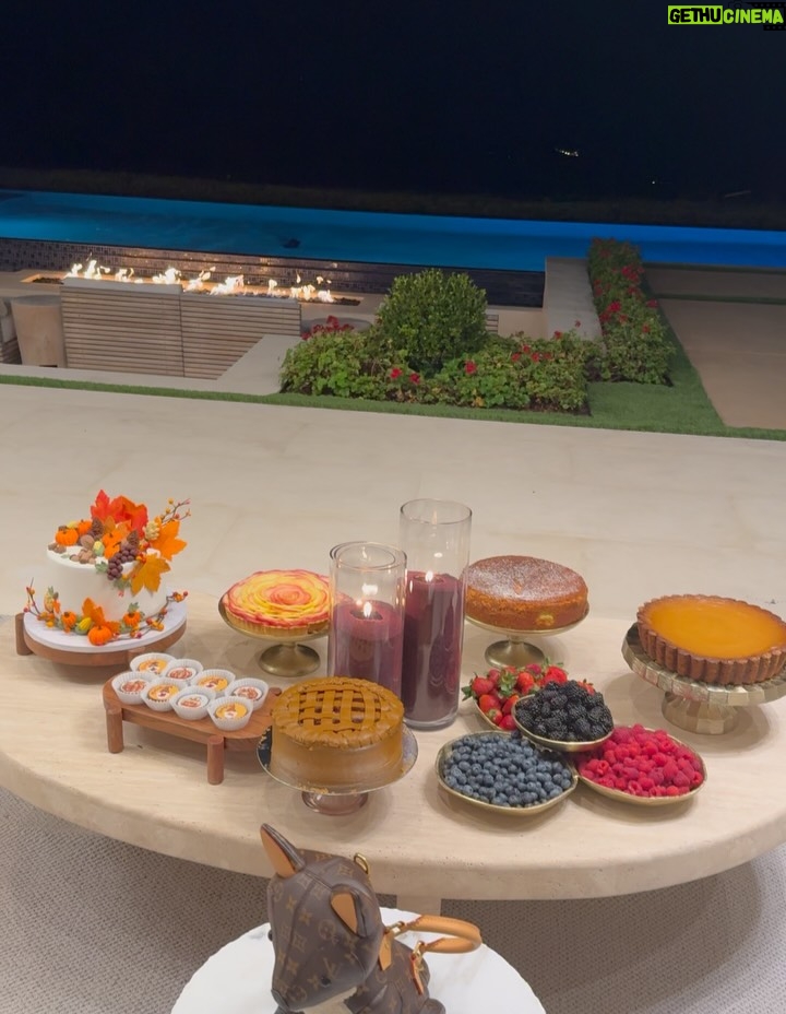 Leyla Milani - 32.8K Likes - Heart & tummy was full. Happy Thanksgiving, everyone. Special thanks to my incredibly talented caterer @eclate_events who went above & beyond. Gorgeous tablescape by @fancy_tables florals by the one & only @_ayflowers_ and beautiful candles by @flamesbysabrina