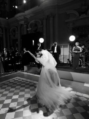 Lilly Ghalichi Instagram - A glimpse inside @dorothywang and Brandon’s beautiful Wedding Reception in the heart of Florence, Italy 🌹the last photo really captures the energy of the night ❤️