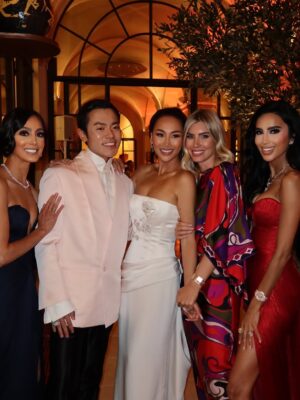 Lilly Ghalichi Instagram - I can finally post my beautiful friends @dorothywang   Brandon’s wedding in Florence! 💒 This was her Rehearsal Dinner ❤️ Their love is so beautiful and watching her marry her soul mate in magical Florence made my heart so full 🫶🏼 I love you both ♾️