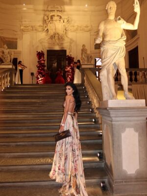 Lilly Ghalichi Instagram - A glimpse inside @dorothywang and Brandon’s beautiful Wedding Reception in the heart of Florence, Italy 🌹the last photo really captures the energy of the night ❤️