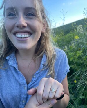 Lindsley Register Instagram - I am marrying my baby daddy 🫶🏻 I love you, honey. I love our family. You’ve made me so happy 💙
