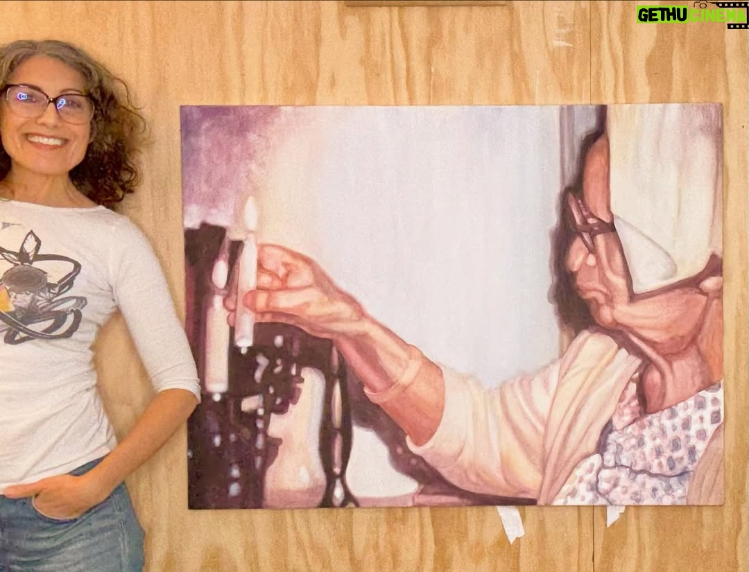 Lisa Edelstein - 6.8K Likes - Pearl
Watercolor on canvas
40x30