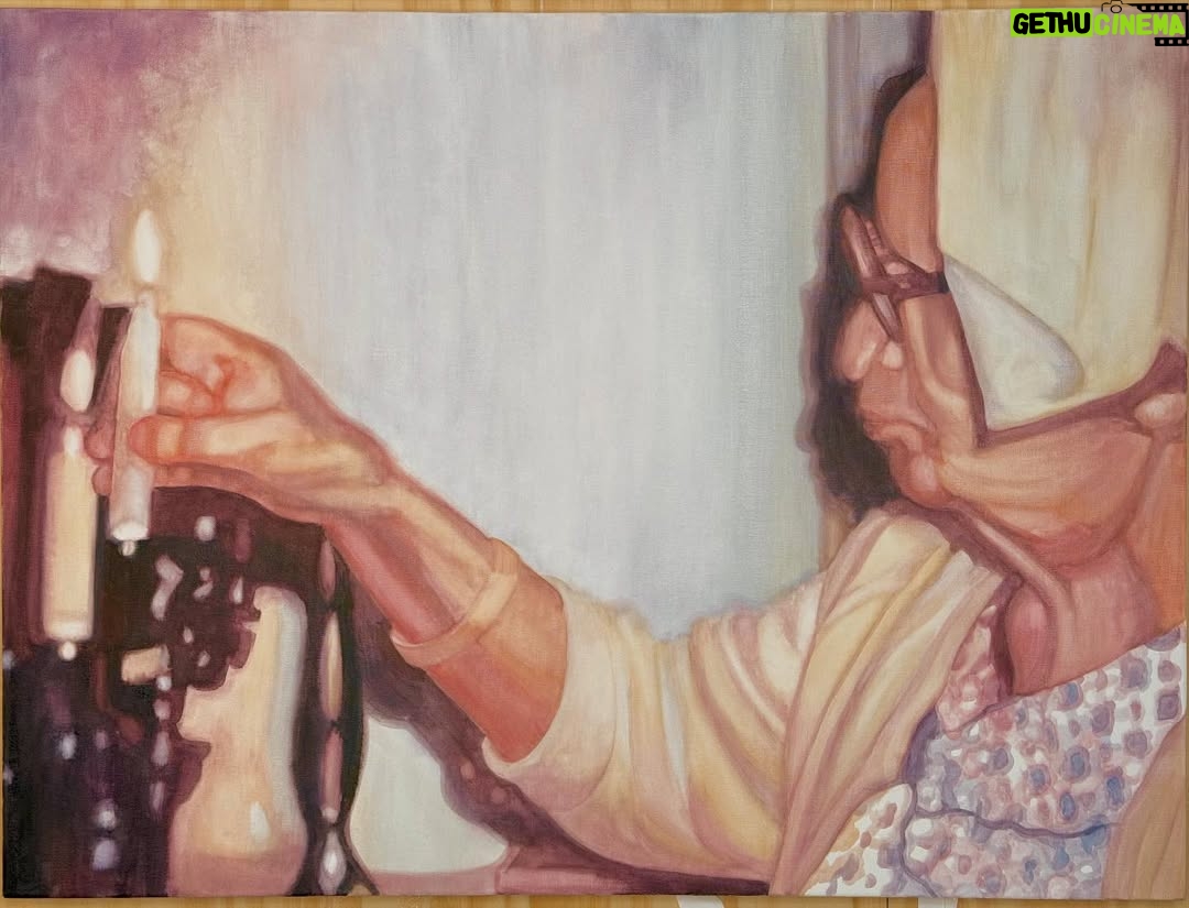 Lisa Edelstein - 6.8K Likes - Pearl
Watercolor on canvas
40x30