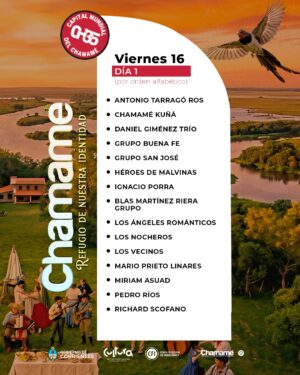 Lourdes Sánchez Instagram - Corrientes es chamamé. Un símbolo de nuestra provincia. Hablamos de un patrimonio correntino que posee la capacidad única de llegar al alma y movilizarla como nadie ✨

Mirá la grilla de la edición de este año y deleitate con los artistas que estarán presentes. 

¿Nos vemos ahí? 😉