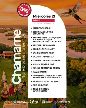 Lourdes Sánchez Instagram - Corrientes es chamamé. Un símbolo de nuestra provincia. Hablamos de un patrimonio correntino que posee la capacidad única de llegar al alma y movilizarla como nadie ✨

Mirá la grilla de la edición de este año y deleitate con los artistas que estarán presentes. 

¿Nos vemos ahí? 😉