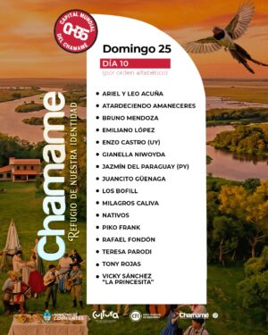 Lourdes Sánchez Instagram - Corrientes es chamamé. Un símbolo de nuestra provincia. Hablamos de un patrimonio correntino que posee la capacidad única de llegar al alma y movilizarla como nadie ✨

Mirá la grilla de la edición de este año y deleitate con los artistas que estarán presentes. 

¿Nos vemos ahí? 😉