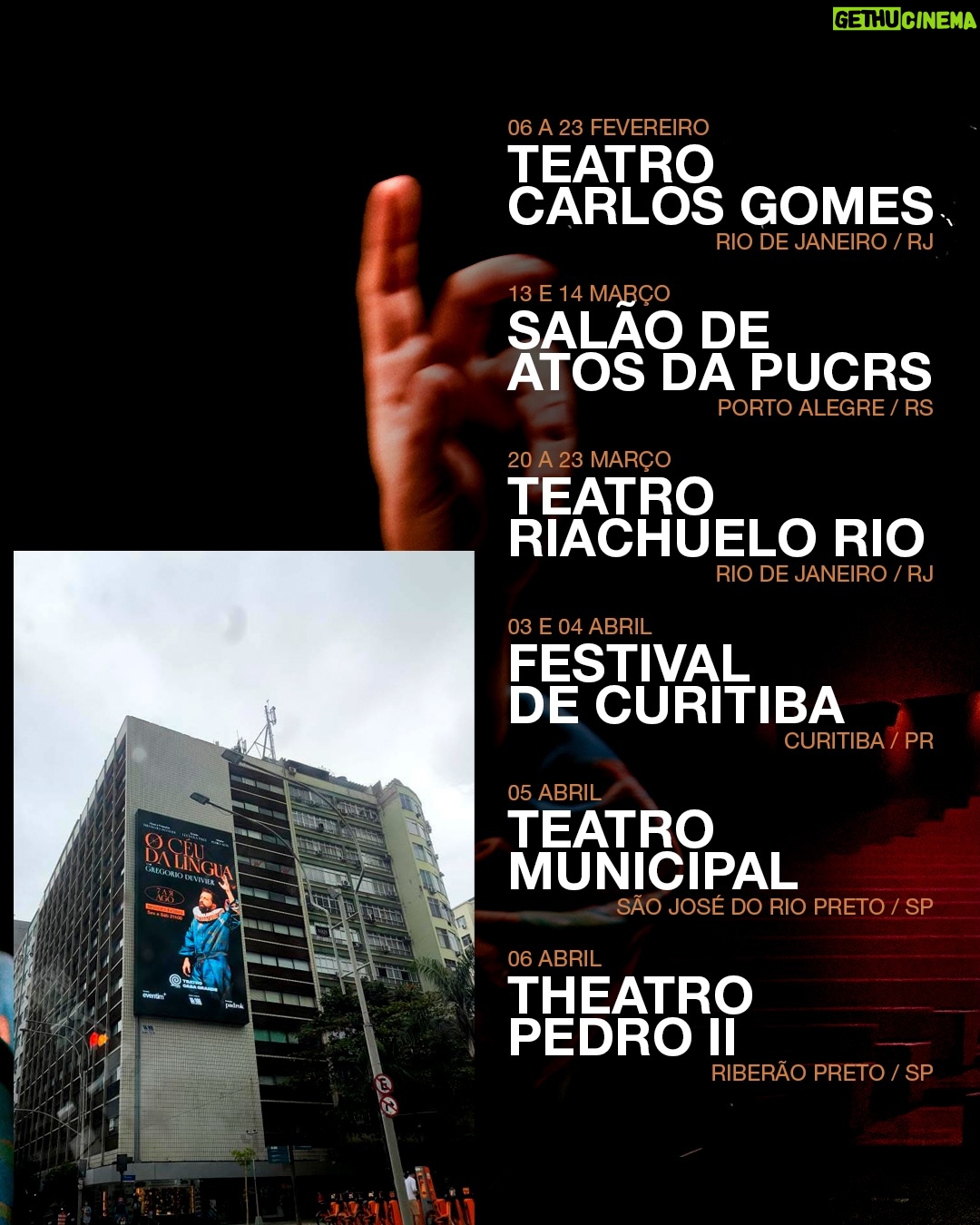 Luciana Paes - 1.1K Likes - 2025 foi um ano bonito de viver. Esse projeto nasceu cheio de vontade e encontrou caminhos generosos: cidades carinhosas, teatros cheios, encontros verdadeiros.
Dividimos a cena com um público atento, sentimos o abraço depois das sessões, ouvimos palavras importantes de artistas que admiramos. Vieram os prêmios, as críticas, mas principalmente a certeza de que valeu cada passo.
Já já tem mais. 
Nos vemos em breve.