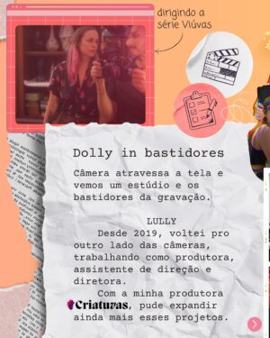 Luisa Clasen Instagram - Sempre que me perguntam o que eu faço, eu dou uma bugada pq é tanta coisa…
Eu sou a garota do YouTube, do Canal Brasil, do cabelo colorido, e muitas outras versões minhas desde 2011, mas também sou produtora, diretora e guerreirinha do audiovisual. 

Retomando minha trajetória no cinema, tenho abraçado cada vez mais trabalhos por trás das câmeras. É o tipo de coisa que não aparece a minha cara, mas tem meu toque ali.

Passa pro lado pra ver um panorama do que tá rolando atualmente e se você é novo ou nova aqui, minhas sinceras boas vindas! Eu amo compartilhar um pouco disso tudo que eu sou, então chega mais!

Ah, e se eu te incentivei a estudar cinema, deixa uma 🎬 no seu comentário pra eu saber?