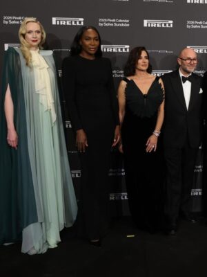 Luisa Ranieri Instagram - A glimpse of the Pirelli evening, a night marked by beauty, grace, and inspiring moments shared with extraordinary people.

@pirelli | @solvesundsbostudio | @bvlgari | @giorgioarmani #Adv

Styling: @gloriaripamonti 
Make-up: @nikipinna 
Hair: @domenicaricciardi 

#PirelliCalendar #TheCall2026