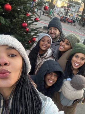 Lunathi Mampofu Instagram - Walking through Hamburg, Germany today, kuyabanda, but my spirit feels calm and held. Sometimes peace finds you in unfamiliar places. God knows I needed this calm & rest ❄️🤍🎄