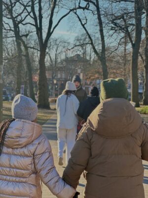 Lunathi Mampofu Instagram - Walking through Hamburg, Germany today, kuyabanda, but my spirit feels calm and held. Sometimes peace finds you in unfamiliar places. God knows I needed this calm & rest ❄️🤍🎄