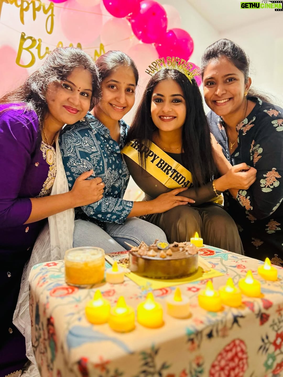 Maahi Gouthami - 12.3K Likes - Happy from the heart🥰 
Thankyou so much guys for all your efforts and also for the cutest surprise😍🤩… @neelima_sparkle @swetha_reddy06 @vassu7788 
My heart was too heavy to take the present🥺 @swetha_reddy06 but I know how much effort you put on to see me happy and I’m overwhelmed with all that you’ve done ra🥹 thankyou once again ra chelliii💕 
And 
I love you all🫶🏻❤️ 
Forever greatful😇😊
.
PS: struggle to get the perfect picture😉 (swipe >> to see the video)
.
.
#maahigouthami #bff #birthday2k25