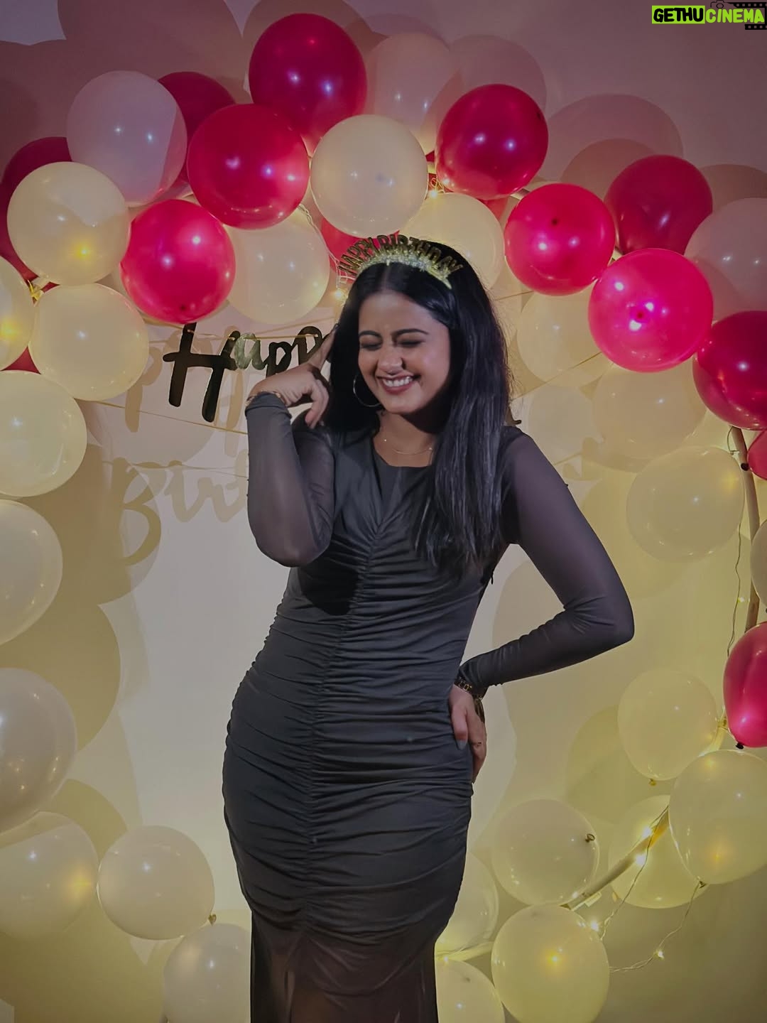Maahi Gouthami - 12.3K Likes - Happy from the heart🥰 
Thankyou so much guys for all your efforts and also for the cutest surprise😍🤩… @neelima_sparkle @swetha_reddy06 @vassu7788 
My heart was too heavy to take the present🥺 @swetha_reddy06 but I know how much effort you put on to see me happy and I’m overwhelmed with all that you’ve done ra🥹 thankyou once again ra chelliii💕 
And 
I love you all🫶🏻❤️ 
Forever greatful😇😊
.
PS: struggle to get the perfect picture😉 (swipe >> to see the video)
.
.
#maahigouthami #bff #birthday2k25