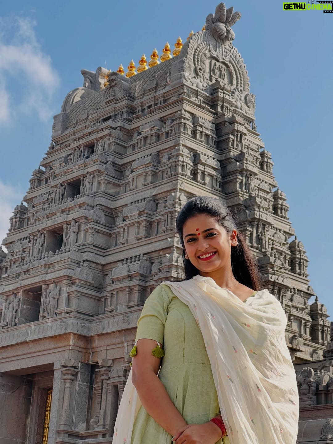 Maahi Gouthami - 34.4K Likes - Visited the serene Lakshmi Narasimha Swamy temple on my special day and received the Lord’s blessings with gratitude 🙏❤️ Wishing everyone a blessed year ahead💕#lakshminarasimhaswamy #birthdayvibes #gratitude