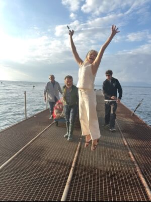 Małgorzata Kożuchowska Instagram - Włoskie wspomnienia. Anieli☀️☀️☀️#serial #netflix @mr.czekaj #balapolis #italia @wojciechwegrzyn_dop