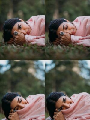 Malhaar Rathod Instagram - I'm an archive of unsaid words 🍁

Clicked by @bharat_rawail 
Stylist @jinalpnagda assisted by Ridhi
Makeup @muahbyashlynn
Hair @creatividhii