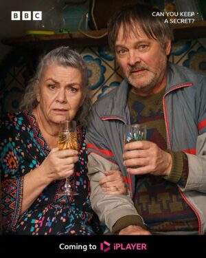 Mandip Gill Instagram - Debbie’s got a plan. It’s illegal. It’s brilliant. 🔦🤫
#CanYouKeepASecret coming soon to #iPlayer
Debbie isn’t actually a widow and William didn’t really die... he was just mistakenly declared dead and the two retirees found themselves staring down the barrel of an opportunity too good to pass up. Just a few months hiding out in the loft waiting for the life insurance to pay out and then they can live out their golden years in peace.”
