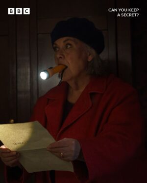 Mandip Gill Instagram - Debbie’s got a plan. It’s illegal. It’s brilliant. 🔦🤫
#CanYouKeepASecret coming soon to #iPlayer
Debbie isn’t actually a widow and William didn’t really die... he was just mistakenly declared dead and the two retirees found themselves staring down the barrel of an opportunity too good to pass up. Just a few months hiding out in the loft waiting for the life insurance to pay out and then they can live out their golden years in peace.”