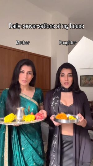 Mannat Khanna Instagram - When my mom exists and I exist in the same house🥲
:
:
:
:
:
#mannatkhanna #tanyamehrakhanna