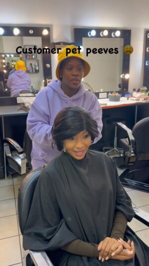 Mapaseka Koetle Instagram - To our lovely hairstylist hleng nkang dinepe fast , we in a hurry 😂😂❤️