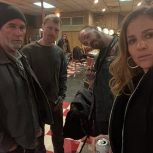 Margarita Levieva Instagram - Some bts for the finale tonight!!
I bow down to everyone infront and behind the camera on this one. What a team.
#task
#bradingelsby
#hbo
(We had no fun at all in the tattoo trailer)