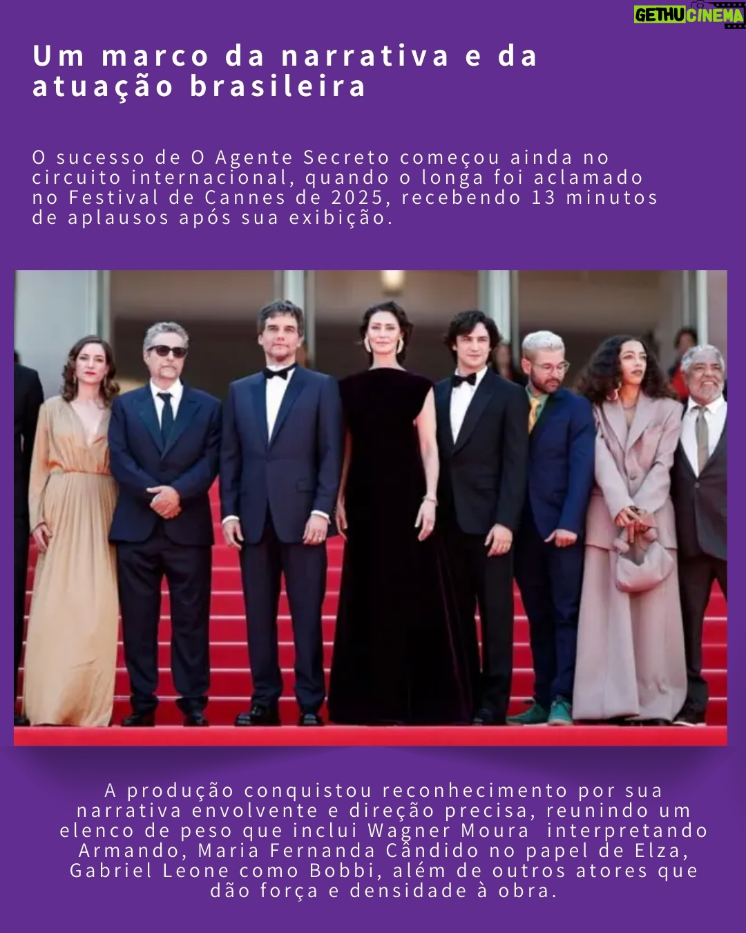 Maria Fernanda Cândido - 172 Likes - A edição de 2026 do Globo de Ouro colocou o cinema brasileiro no centro do cenário internacional. O Agente Secreto conquistou os prêmios de Melhor Filme em Língua Não-Inglesa e Melhor Ator em Filme de Drama, com Wagner Moura entregando uma performance potente, que ultrapassa fronteiras e consolida o reconhecimento global da produção.

Esse impacto também nasce da força de um elenco excepcional. A atriz Maria Fernanda Cândido se destaca como Elza em uma atuação intensa e profundamente humana, que acrescenta camadas de emoção e complexidade à narrativa. Sua presença em cena amplia a densidade dramática do filme e reforça o prestígio artístico da obra, evidenciando a maturidade e a sofisticação do talento brasileiro no cinema contemporâneo.

O reconhecimento no Globo de Ouro reafirma a potência da cinematografia nacional e o espaço cada vez maior das nossas histórias no mundo. Celebramos este momento como uma vitória coletiva do cinema brasileiro que emociona, inspira e deixa sua marca nos palcos internacionais.

#ViraComunicação #GloboDeOuro2026 #CinemaBrasileiro #WagnerMoura #MariaFernandaCândido
