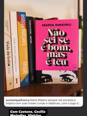 Maria Ribeiro Instagram - Obrigada, São Paulo ♥️
Eu te amo ✨
Foi lindo!

Ultimo dia de @ofilho.teatro no @teatrovivosp 
Dois meses lindos e cheios de reencontros
Obrigada Leo, Thiago, Ganhei, Thais, Marcio, Bruno, Bel, Andreas, Luciano, Iara, Dedé, Andre, Helo, Douglas, Rica, Dedé, Vinicius e todo mundo do teatro.

Obrigada a todo mundo que veio ver a gente, que ae emocionou com o texto do Florian Zeller, que divulgou nosso projeto, e que nos apoiou de alguma forma.

Obrigada também pra turma que veio com o livro novo, foi muito emocionante juntar meus dois rolles profissionais no mesmo bat local 😽

O teatro é uma das poucas experiências da história da humanidade que segue analógica, e, juro, não é por nada, mas que delícia, pqp!