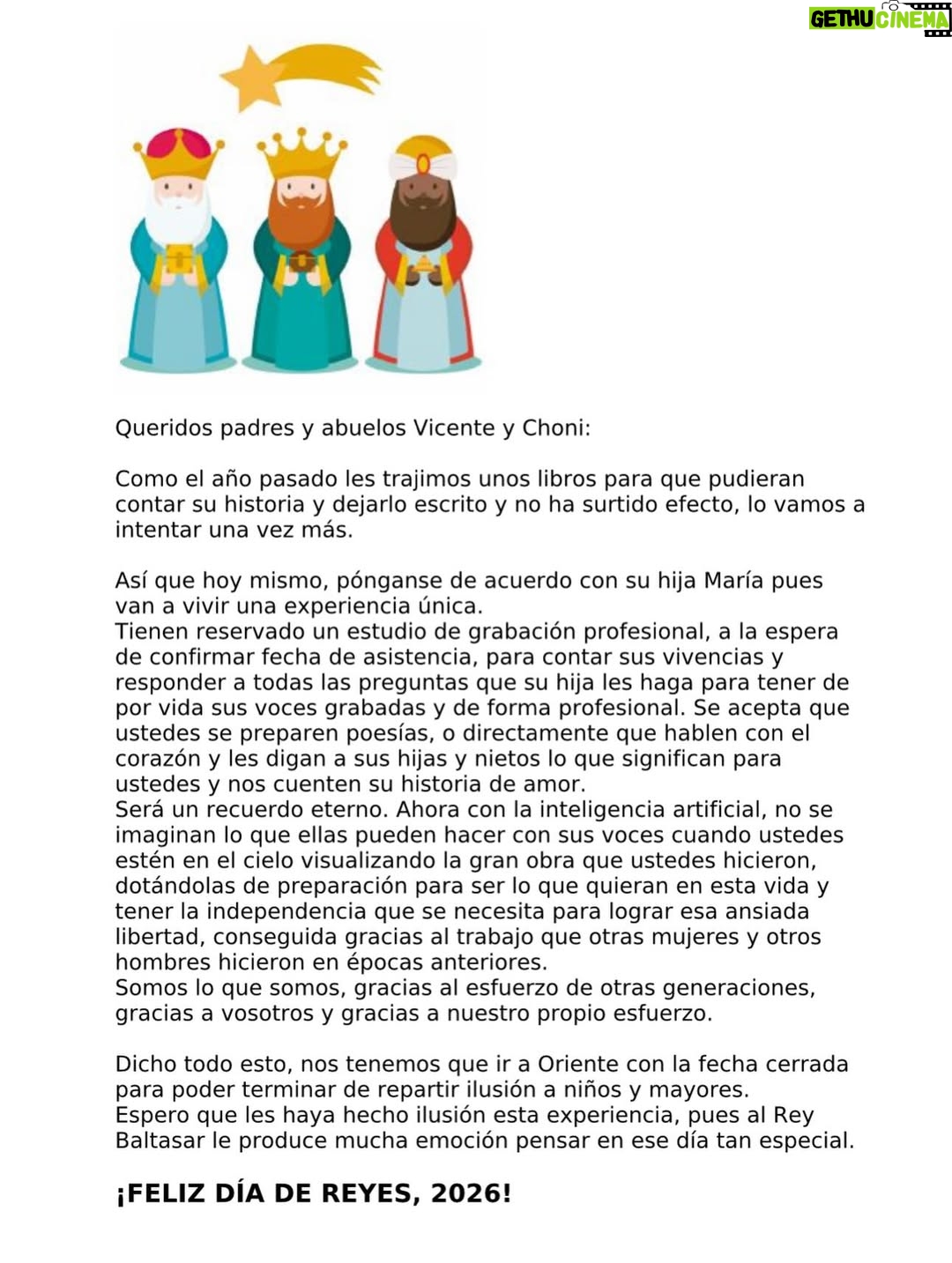 María Toledo - 0.9K Likes - “Los Reyes se han metido en el globo, mamá”. 
¡Bendita inocencia!!!! 

Si algún día me pierdo, me encontraréis siempre con ellos. 
Mi parejita, por la que merece la pena todo. 
Día de ilusión en los primeros Reyes Magos de mi María.
🫅🏼🫅🤴🏾
Puede que ella no se entere, pero yo sí. 

Mi Vicente y mi María, mi todo. 
¡Os amoooooooo!!!!

#ReyesMagos2026 #miparejita #primerosreyesdemiprincesa #tiempoparaaqui #vidanocorrastanto